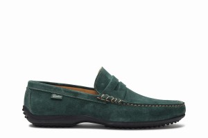 Mocassins Paraboot Cabrio Homme Vert | MYS7949SZ