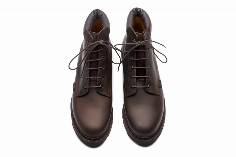 Bottines Paraboot Bergerac Homme Marron Foncé | YAL4110TU