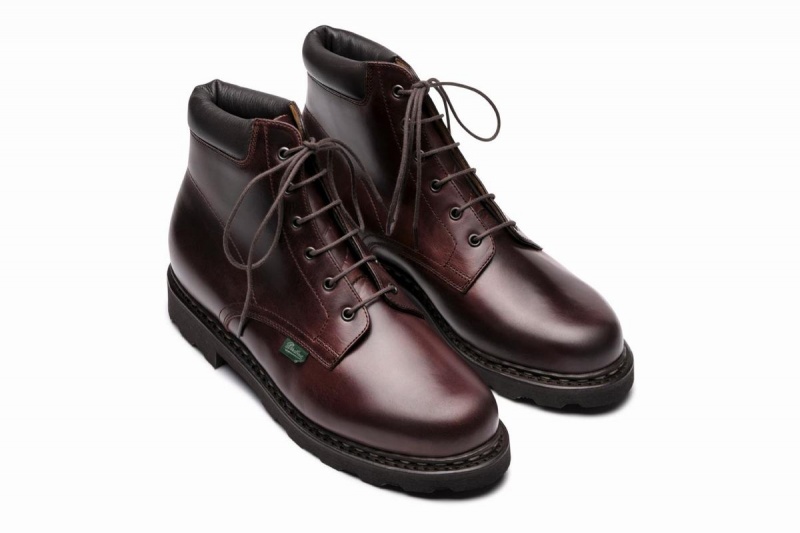 Bottines Paraboot Bergerac Homme Marron Noir | UVD9155BW