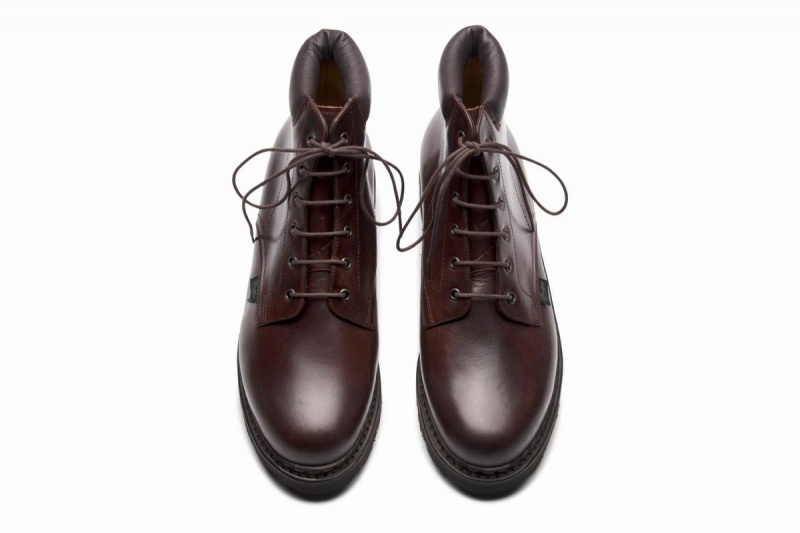 Bottines Paraboot Bergerac Homme Marron Noir | UVD9155BW