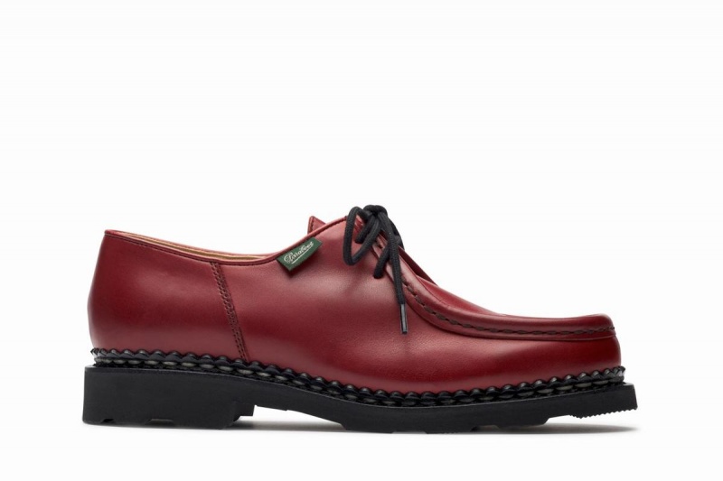 Chaussure Derby Paraboot Michael Femme Rouge | WRH1790KO