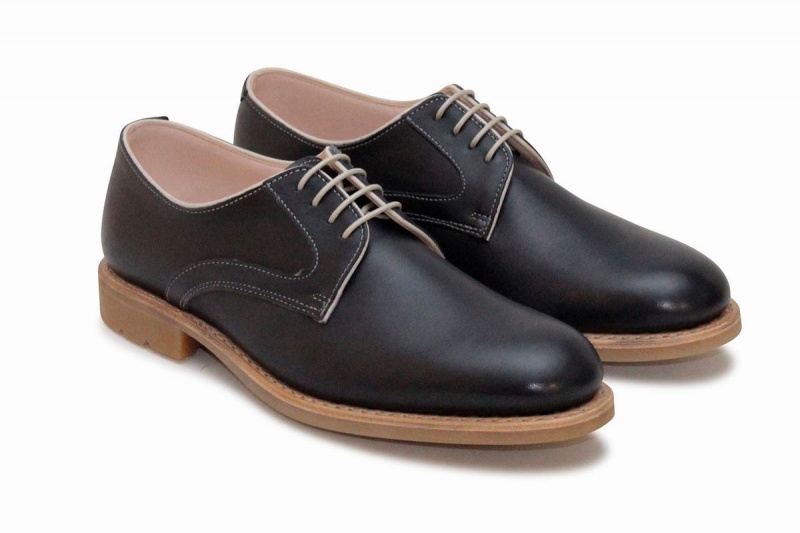 Chaussure Derby Paraboot Saphir Gy Femme Bleu Noir | UZH7087YF