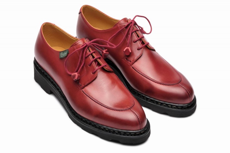 Chaussure Derby Paraboot Veley Femme Rouge | IJA9156BJ