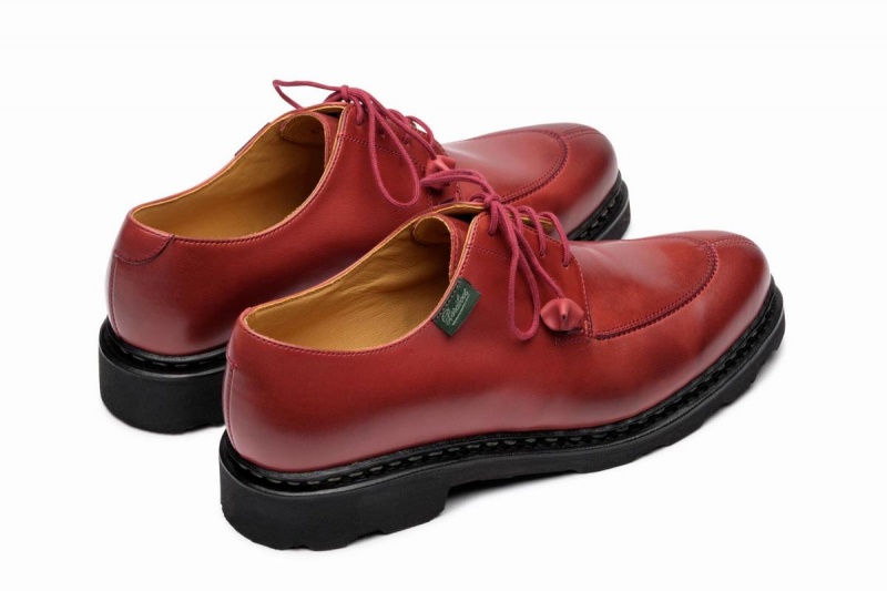 Chaussure Derby Paraboot Veley Femme Rouge | IJA9156BJ