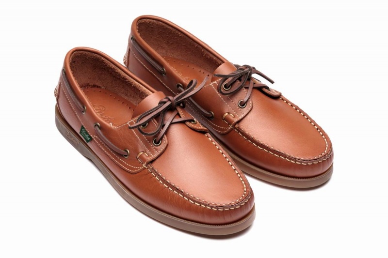 Chaussures Bateau Paraboot Barth Homme Marron | AIT827FD