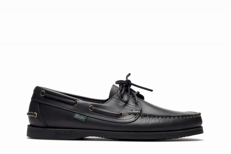 Chaussures Bateau Paraboot Barth Homme Noir | SYA2596ER