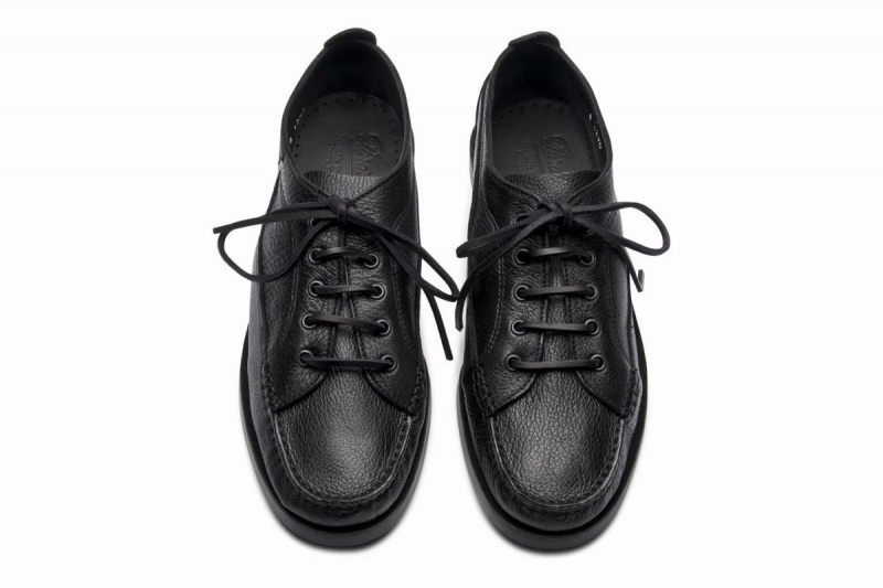 Chaussures Bateau Paraboot Malibu Homme Noir | OLG997AR