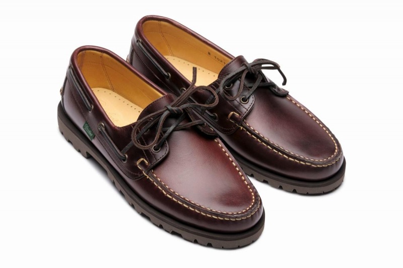 Chaussures Bateau Paraboot Malo Homme Marron Foncé | NKR3343DY