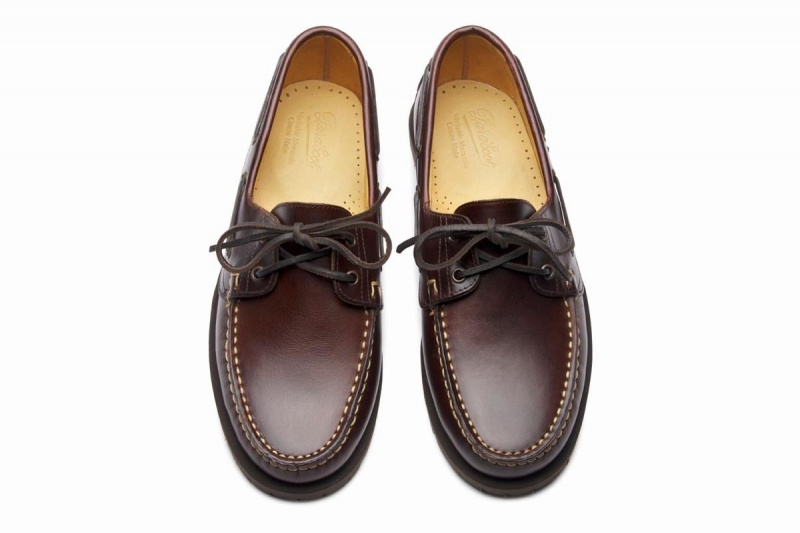 Chaussures Bateau Paraboot Malo Homme Marron Foncé | NKR3343DY