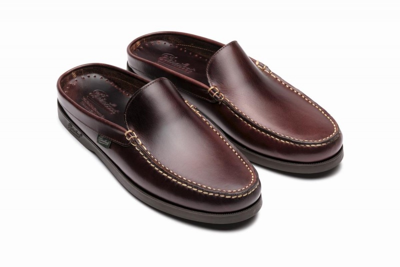 Mocassins Paraboot Bahamas Homme Marron Noir | HJC5287OZ