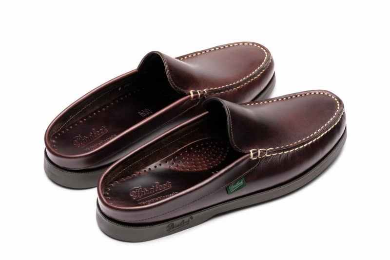 Mocassins Paraboot Bahamas Homme Marron Noir | HJC5287OZ