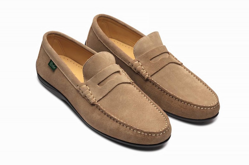 Mocassins Paraboot Cabrio Homme Kaki | HTB5012TJ