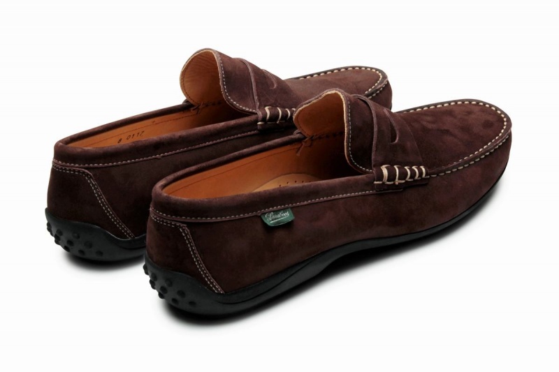 Mocassins Paraboot Cabrio Homme Marron Foncé | IZL9458TS