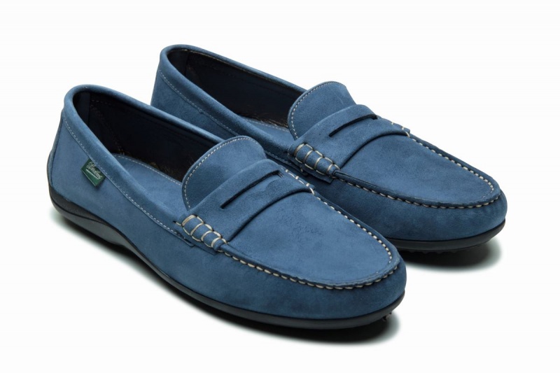 Mocassins Paraboot Corvette Femme Bleu | RAU8977CI