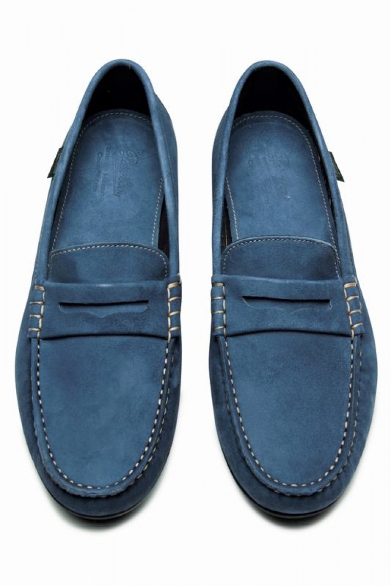 Mocassins Paraboot Corvette Femme Bleu | RAU8977CI